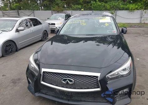 2017 Infiniti Q50 3.0T Red Sport 400 from USA, damaged, VIN JN1FV7AP0HM850041